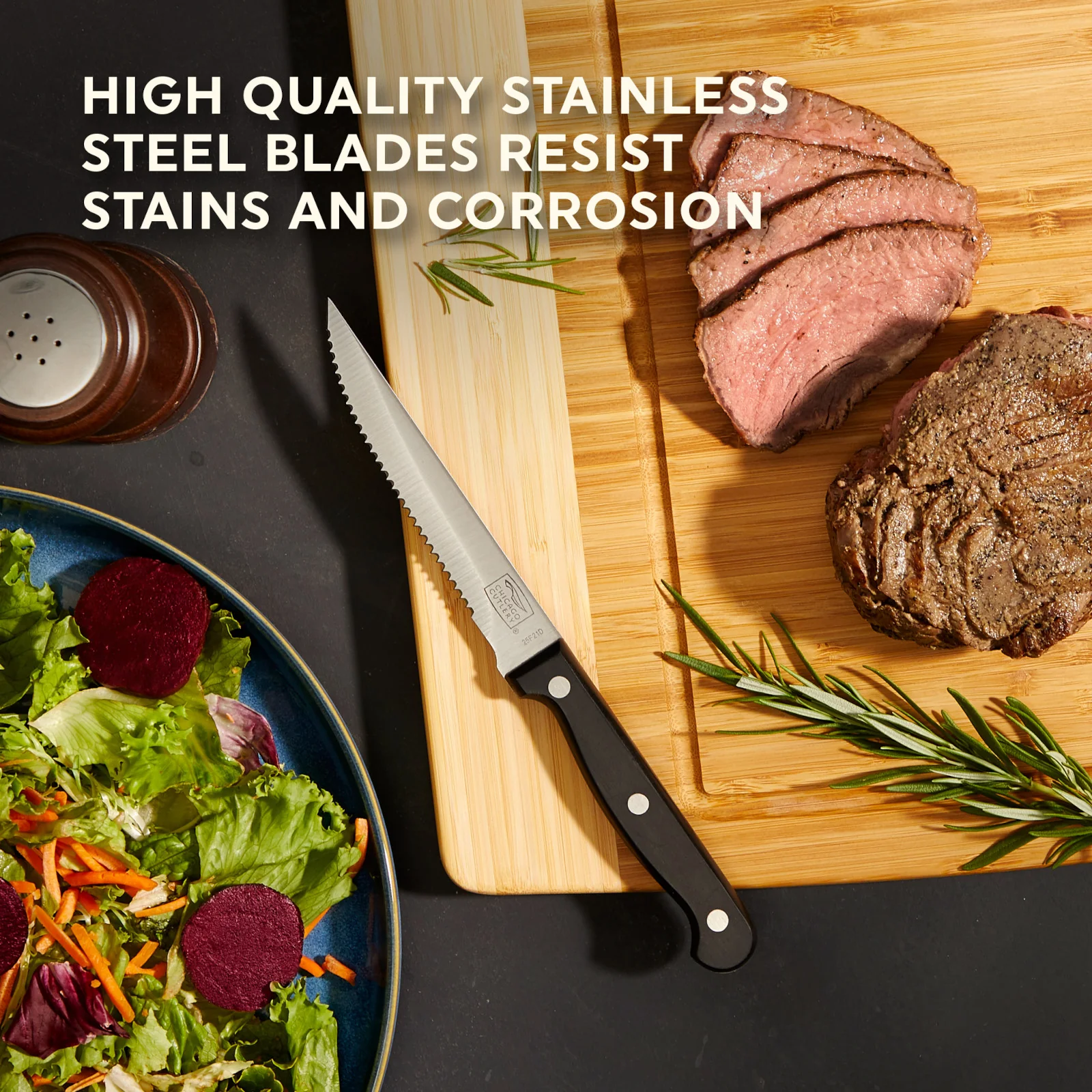 Chicago Cutlery® Essentials™ 4-piece Steak Knife Set - Image 4