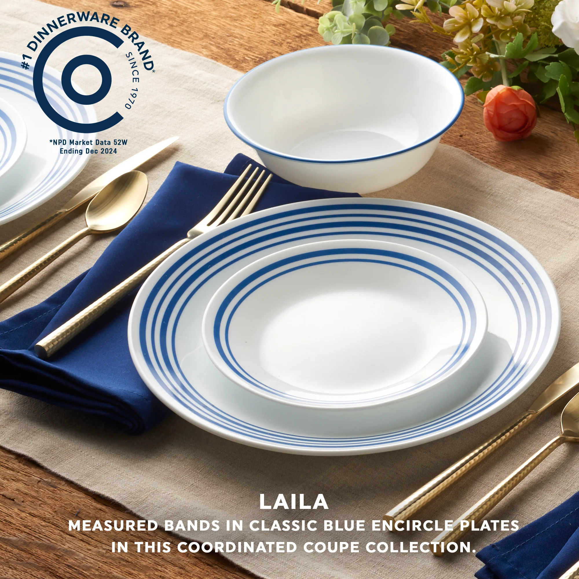 Corelle® Laila 18-piece Dinnerware Set, Service for 6 - Image 3