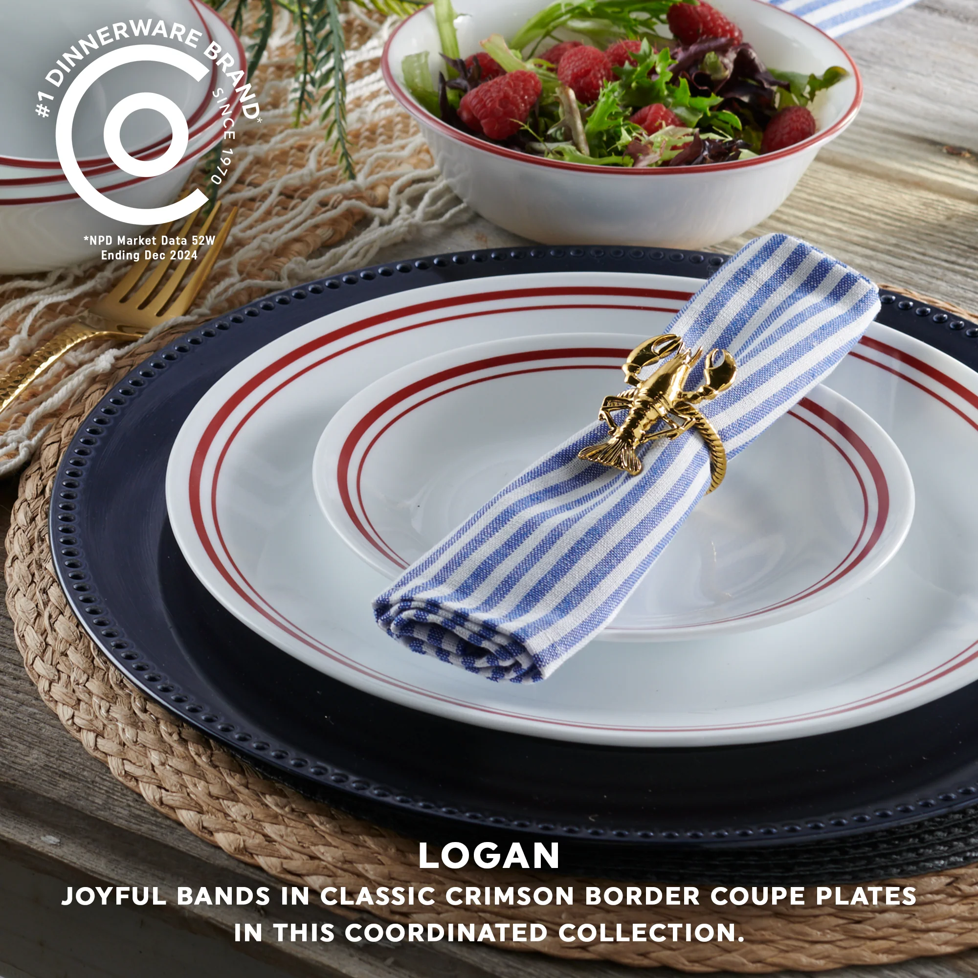 Corelle® Logan 18-pc Dinnerware Set, Service for 6 - Image 3